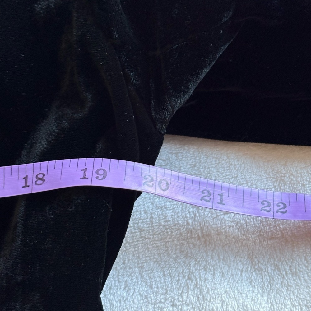 Nicole by Nicole Miller Vintage 3/4 Sleeve Black Velvet 1-Button Blazer Holiday - Picture 12 of 16